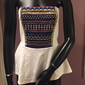 Maurices Beaded Strapless Top