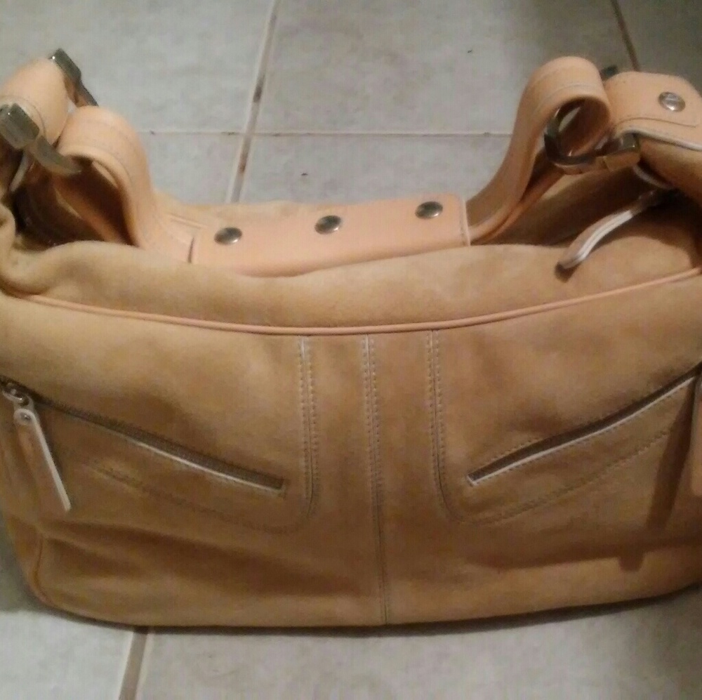Tod's Suede Tan Shoulder Purse Brand New