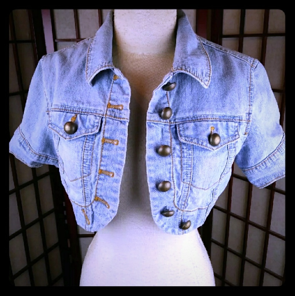 Jean Crop Top Blazer