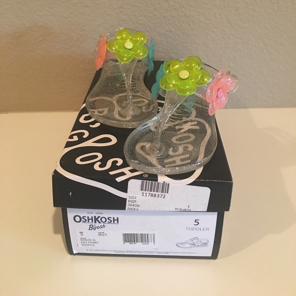 OshKosh jelly sandals - toddler size 5