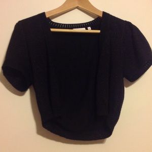 Glittery black bolero