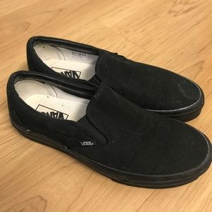 Black Slip on Vans