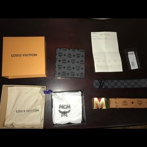 Louis Vuitton Belt & Mcm belt