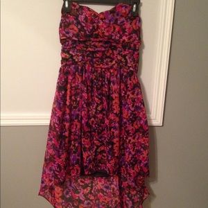 Floral high low dress !