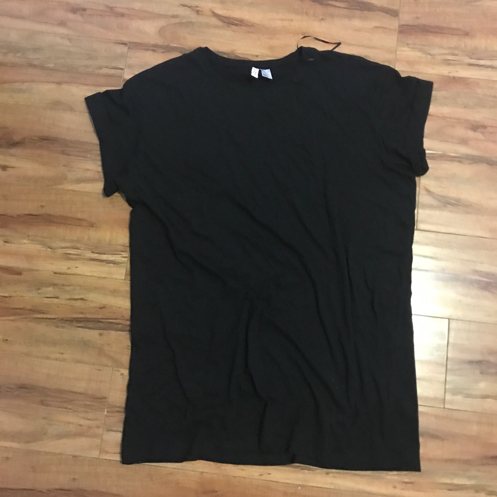 Black oversized t-shirt dress 😎