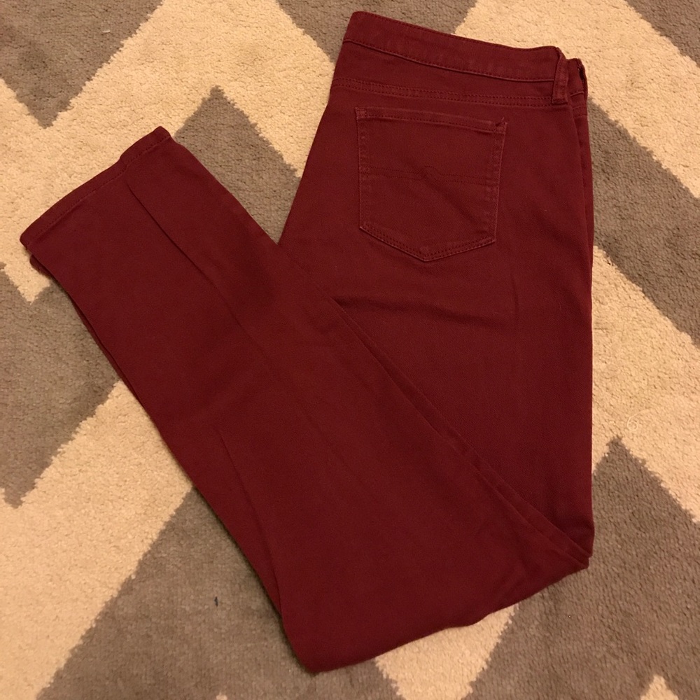 Brick Red Skinny Jeans