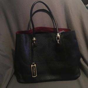 London fog black tote