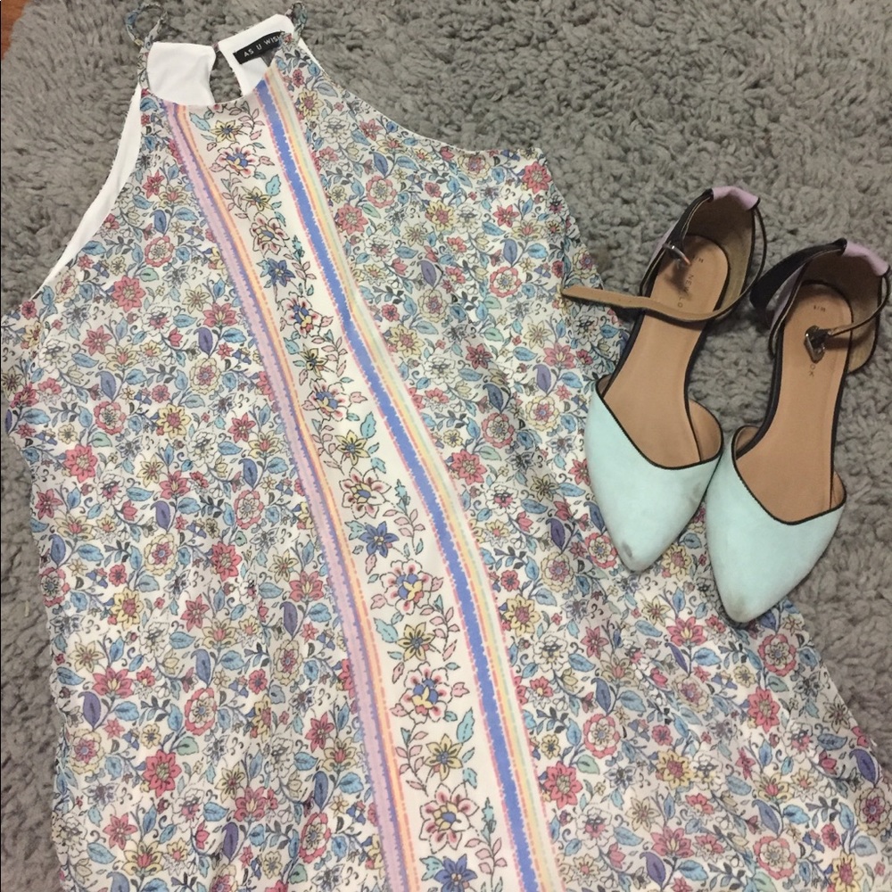 Pastel Floral Sheath Dress