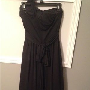 Black David's bridal one shoulder dress !
