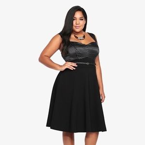 Torrid polka dot swing dress size 22 NWT