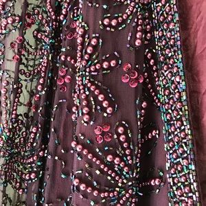 Beaded Jacket Silk Blazer