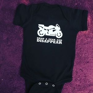 Drop a gear and disappear - baby onesie