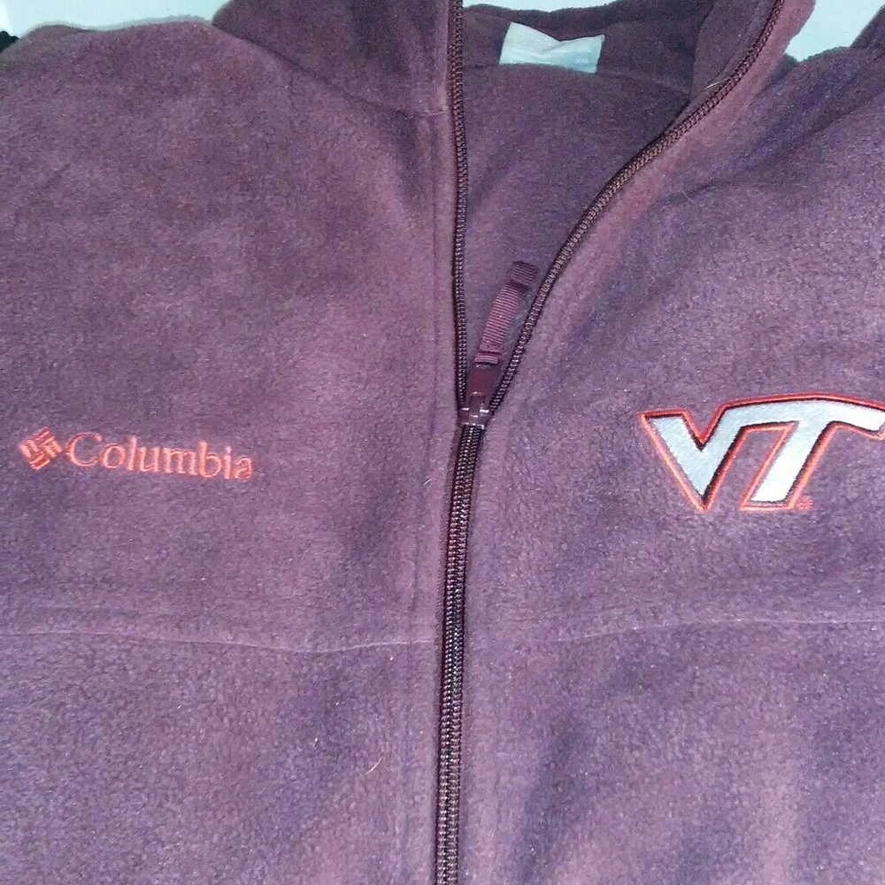 Columbia VT Hokies Fleece Jacket size xxl