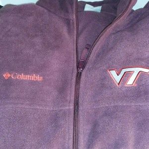 Columbia VT Hokies Fleece Jacket size xxl