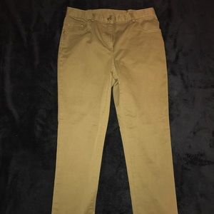 Olive green capris. Petite from Dillards