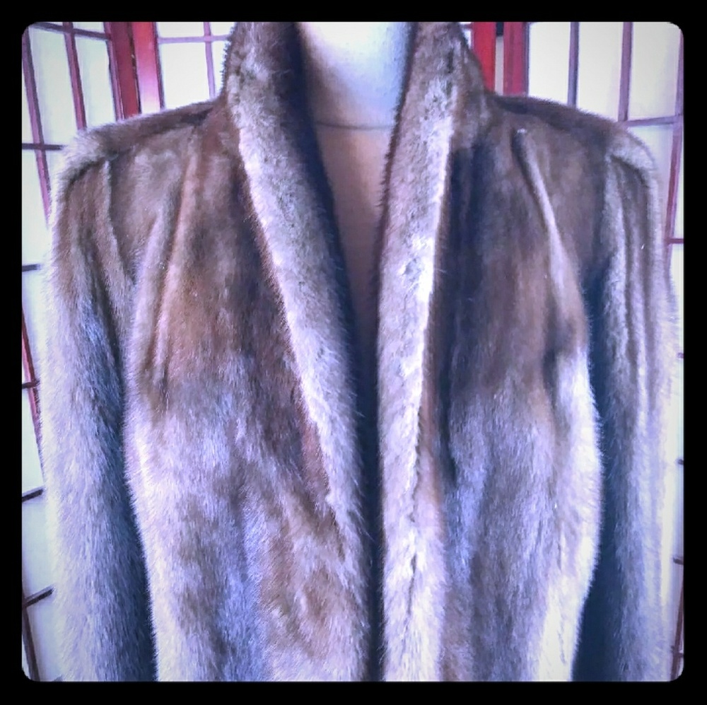 Real Mink Fur Coat