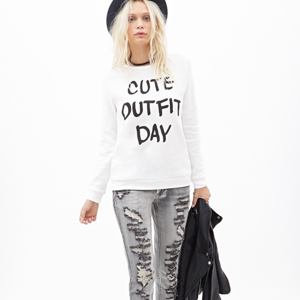 "Cute Outfit Day" Sweatshirt