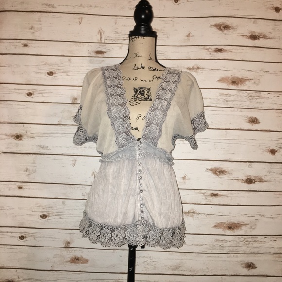 BKE Tops - BKE Boutique Boho Style Blouse Size L