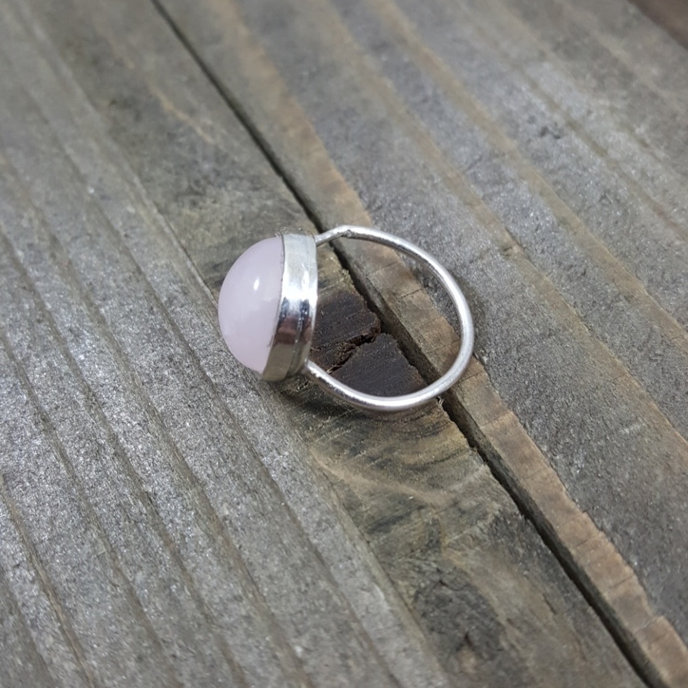 🔴SOLD🔴Love • Rose Quartz Sterling Silver Ring - Picture 6 of 7