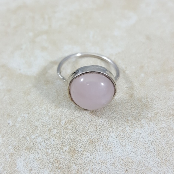 🔴SOLD🔴Love • Rose Quartz Sterling Silver Ring - Picture 4 of 7