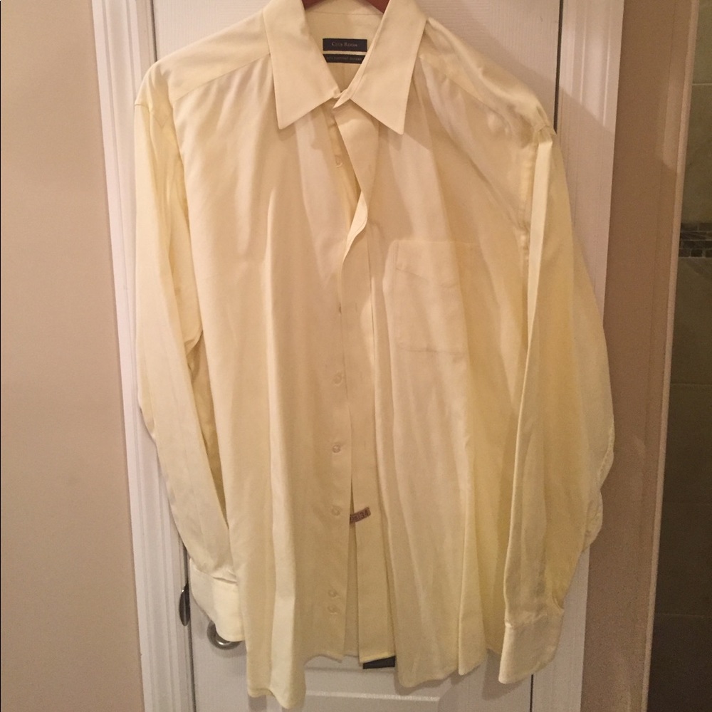 Men's yellow dress shirt
