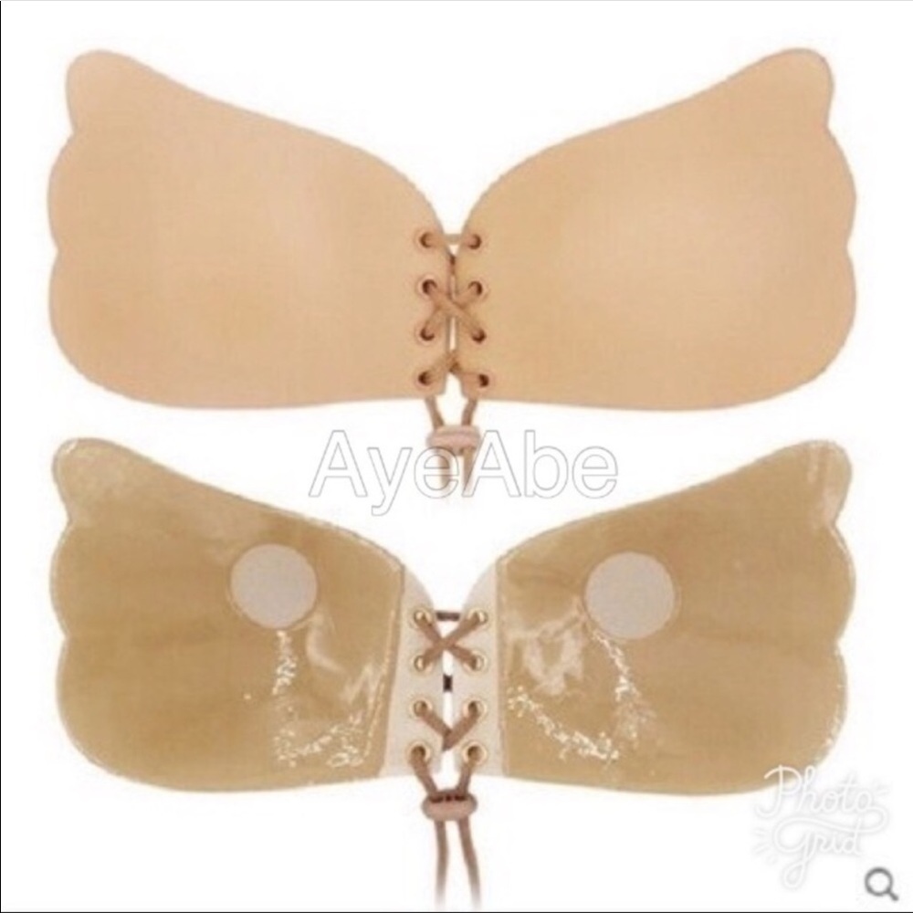 Nude adjustable sticky Adhesive Push Up Bra NWOT - Picture 4 of 8
