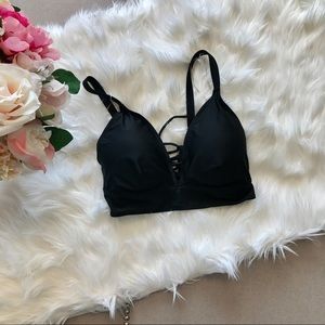 F21 black bikini top