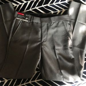 J. Ferrar gray metallic dress pants NWT!