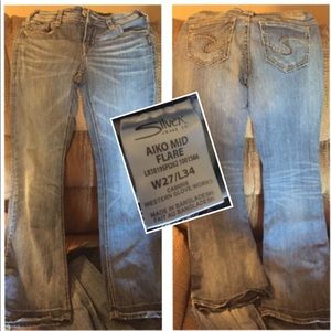Women's silver Jeans