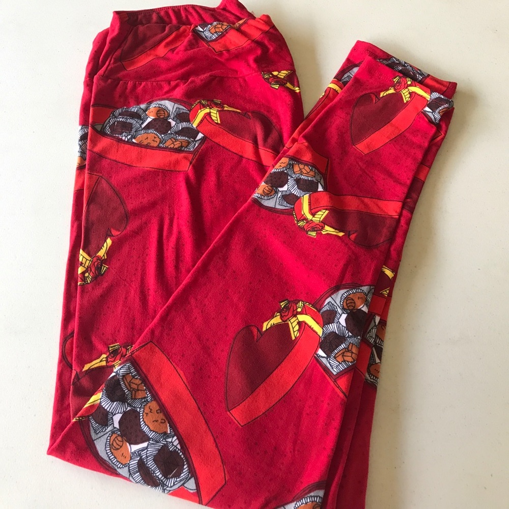Lularoe TC valentines leggings