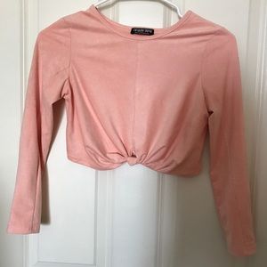 Crop top, long sleeve shirt