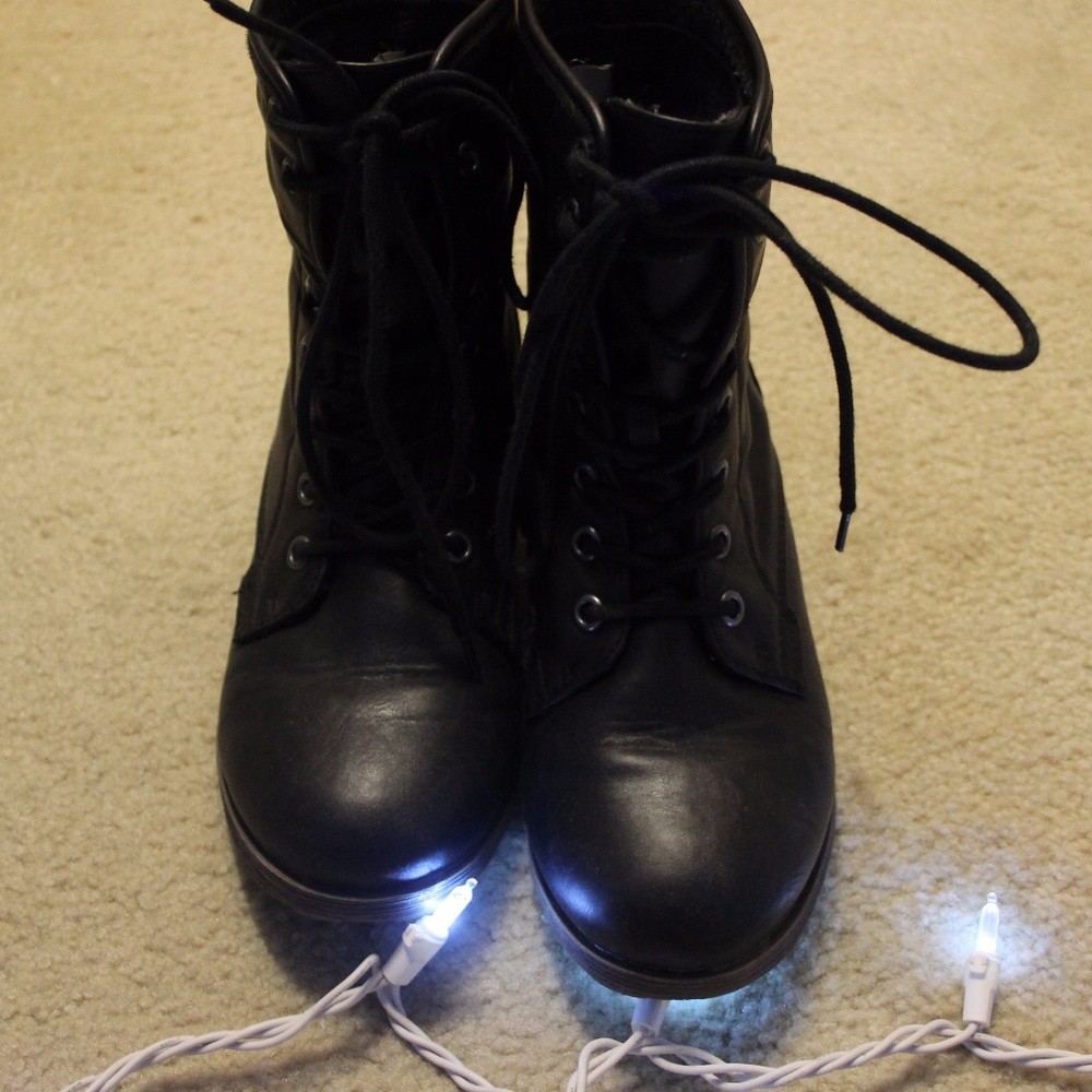 Rock And Candy Black Combat Boots