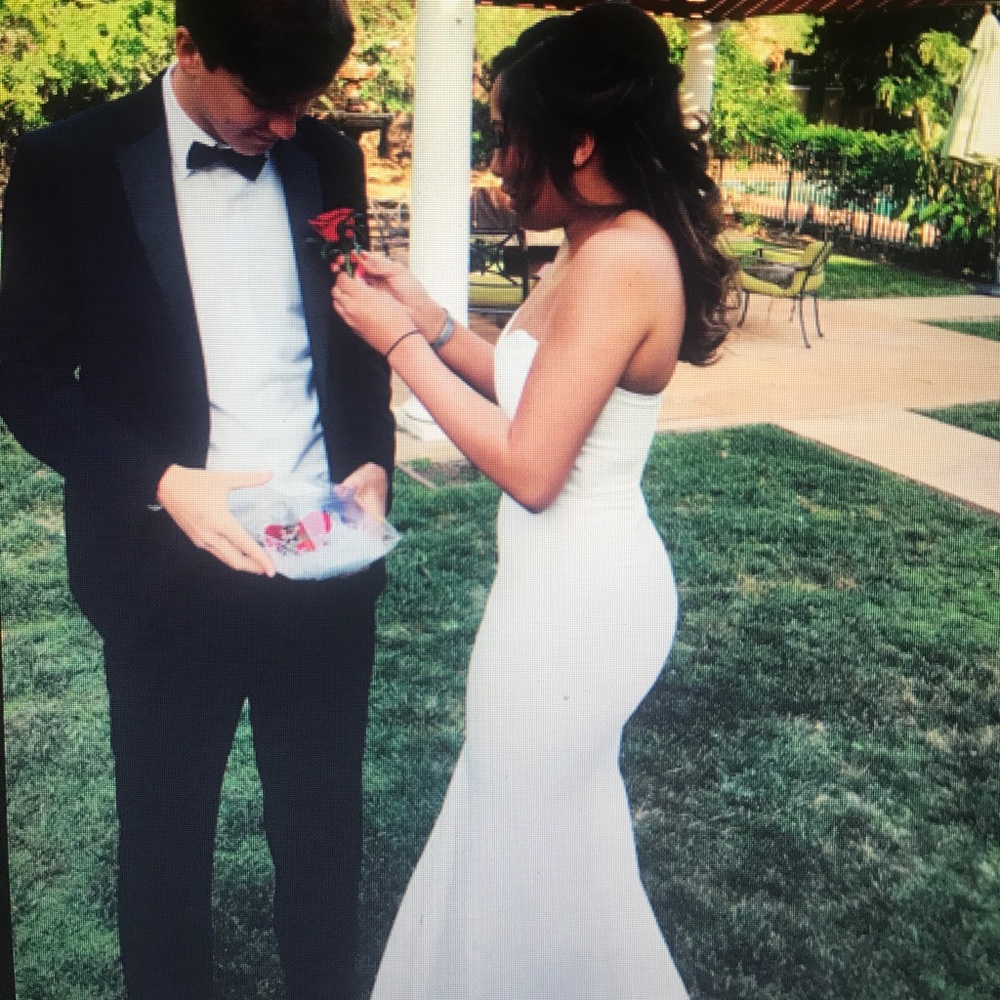 Beautiful white mermaid dress