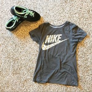 Nike Grey/Leopard print T-Shirt