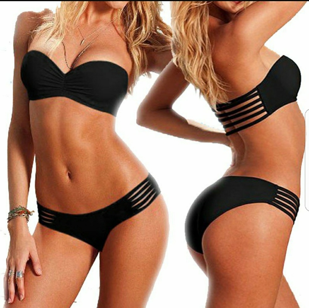 ⬇🎉Very Sexy PushUp Bandeau Strappy Bikini Bottom