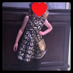 J. Crew Crewcuts black and gold dress
