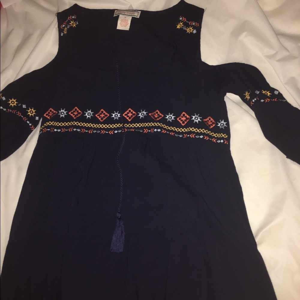 Dress with cut out shoulders