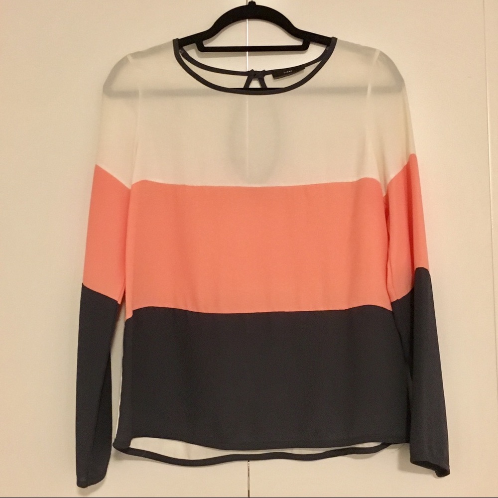 Boutique Color Block Blouse