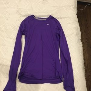 Nike purple workout top