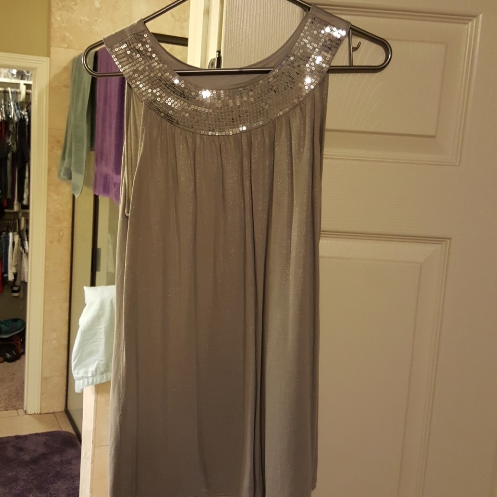 Silver colored express blouse
