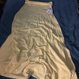 Lularoe Pale Yellow Maxi NWT