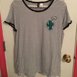 H&M Striped Shirt Sz Large