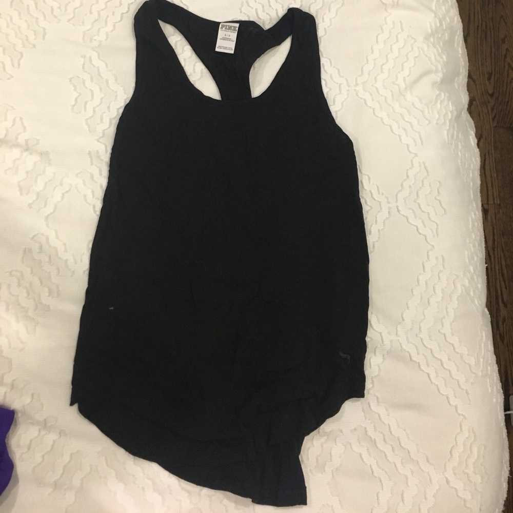 PINK black workout tank