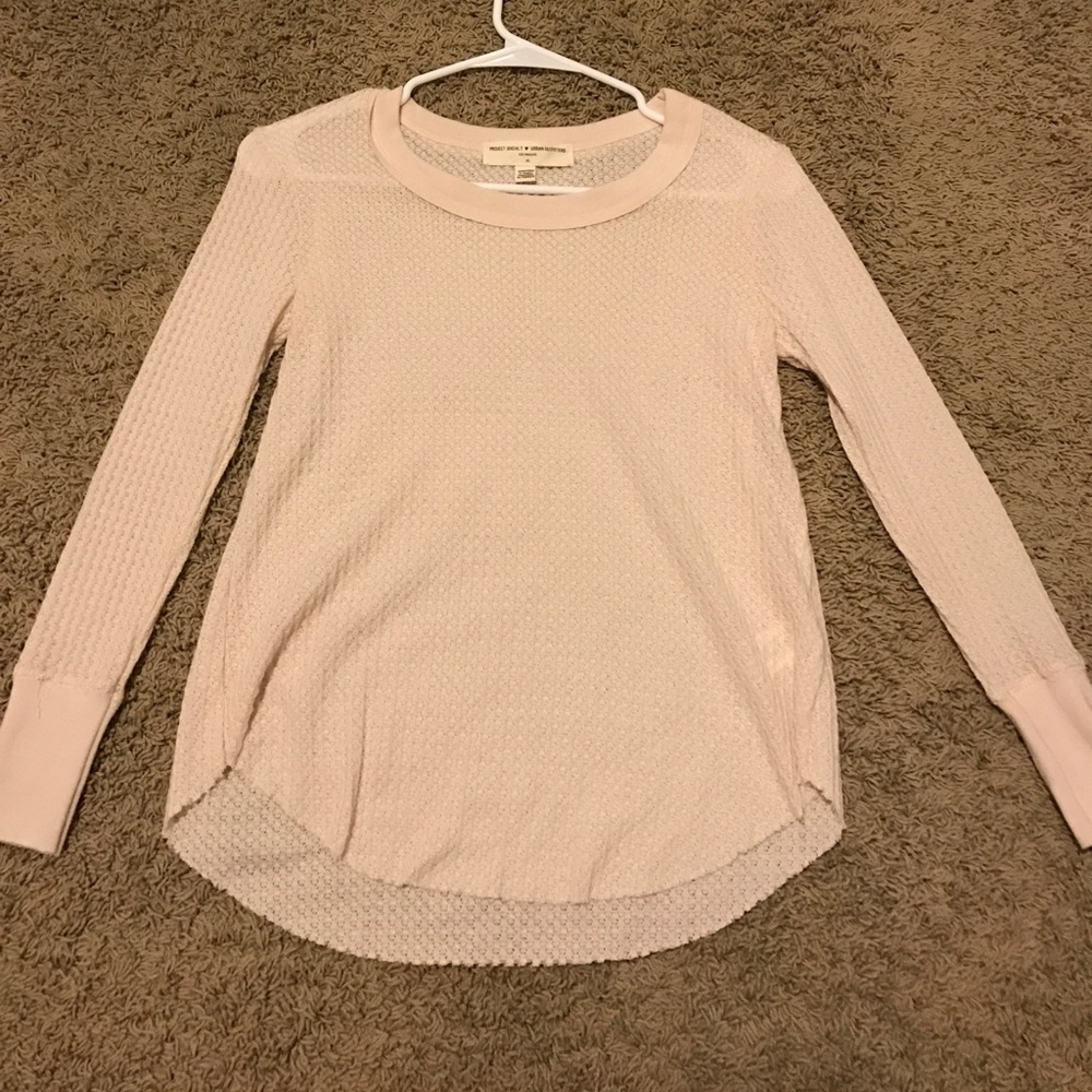 Urban Outfitters cream thermal top