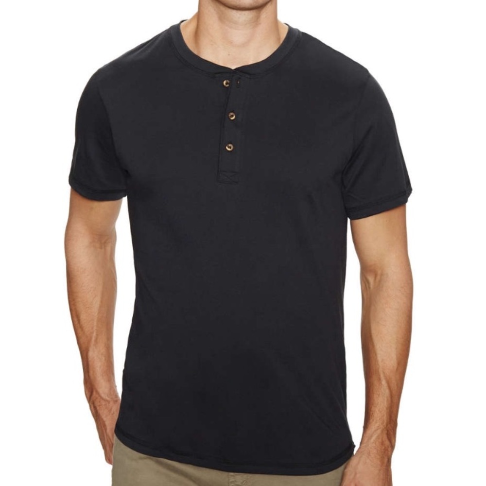 Alternative Organic Pima Henley T-Shirt size M