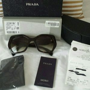 Authentic Prada Hexagon Heritage Havana sunglasses