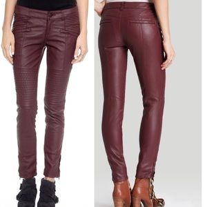 Like new Free people Leather Skinny Pants