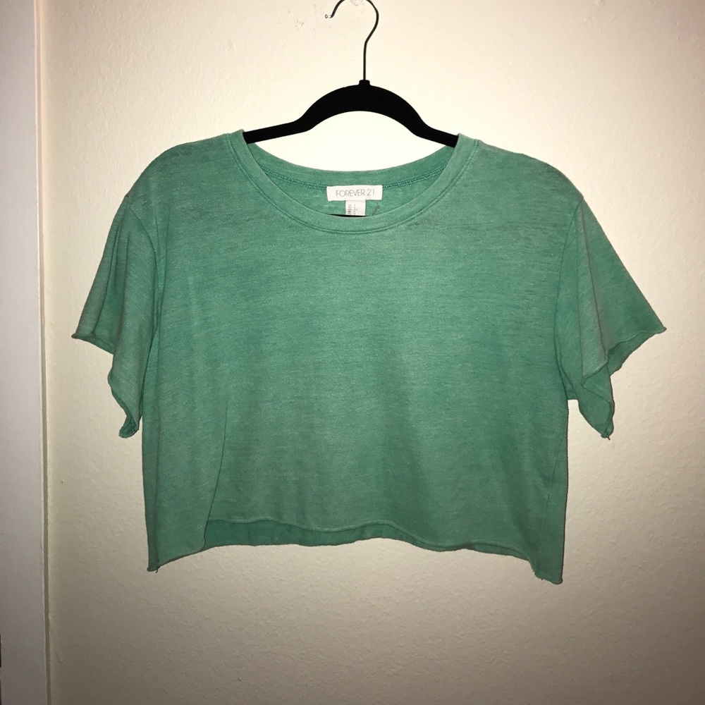 Sea foam green crop top