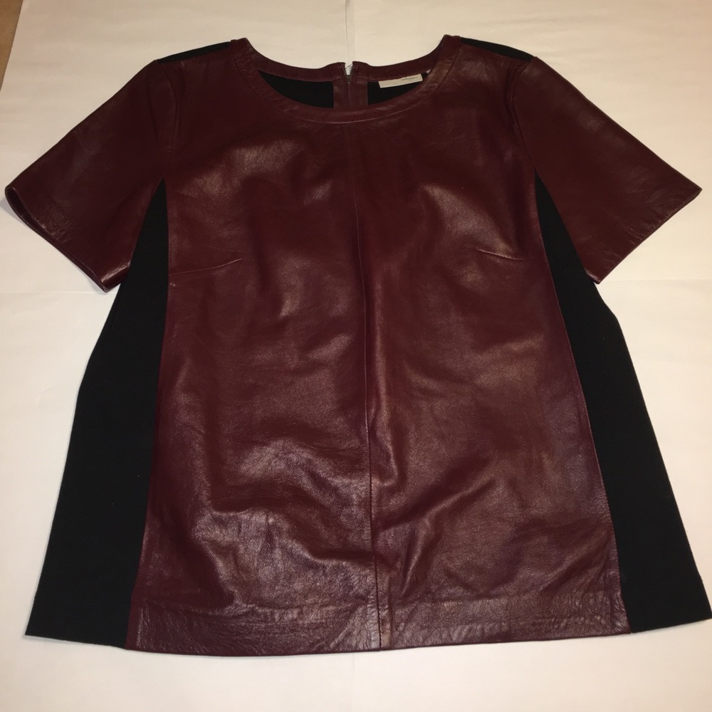 Black leather shirt