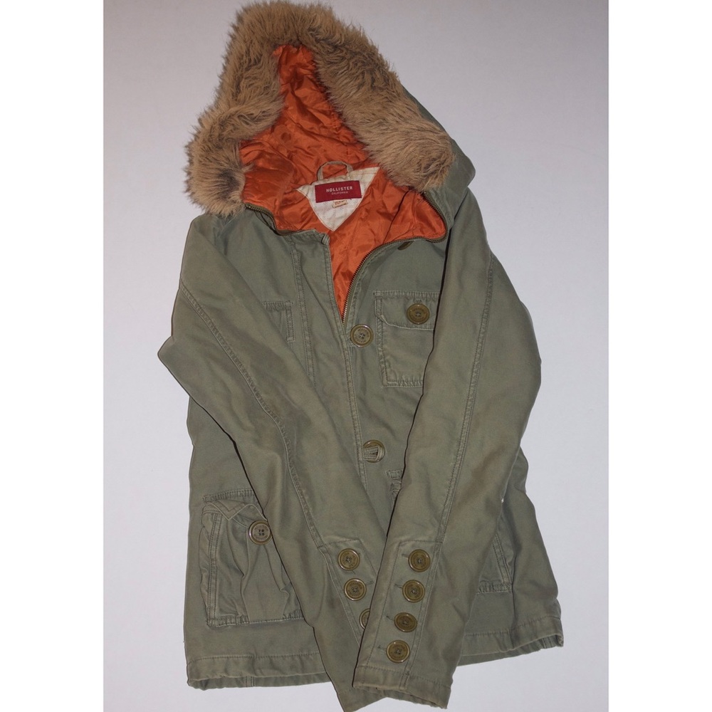 Hollister rain coat.